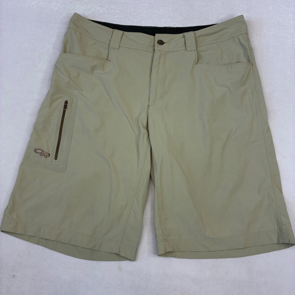 Outdoor Research Ferrosi Shorts Mens 36 Khaki Technical Hiking Climbing Stretch